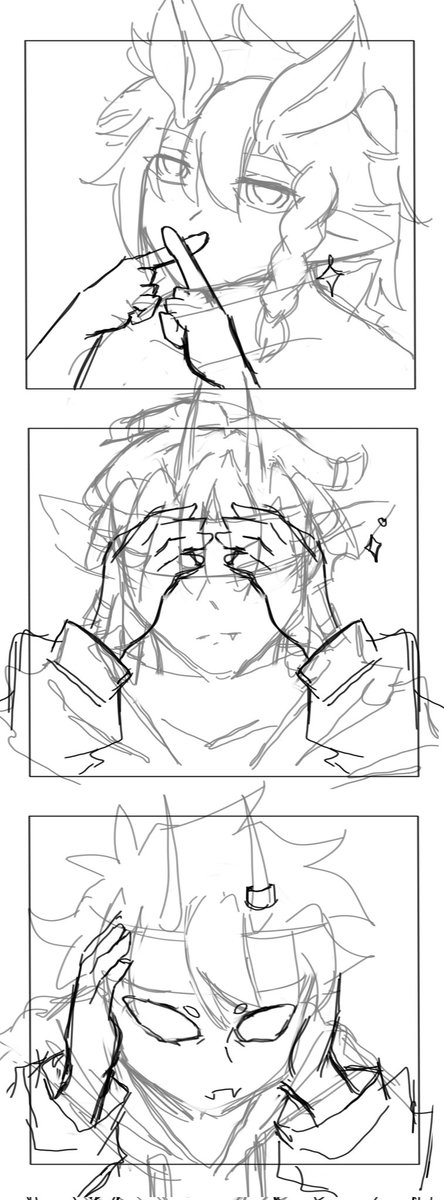 StrwcrpJ's tweet image. 🙈🙉🙊 AU sketch 
#unstableuniverse #flamefragsfanart #wemmbufanart #spokeisherefanart