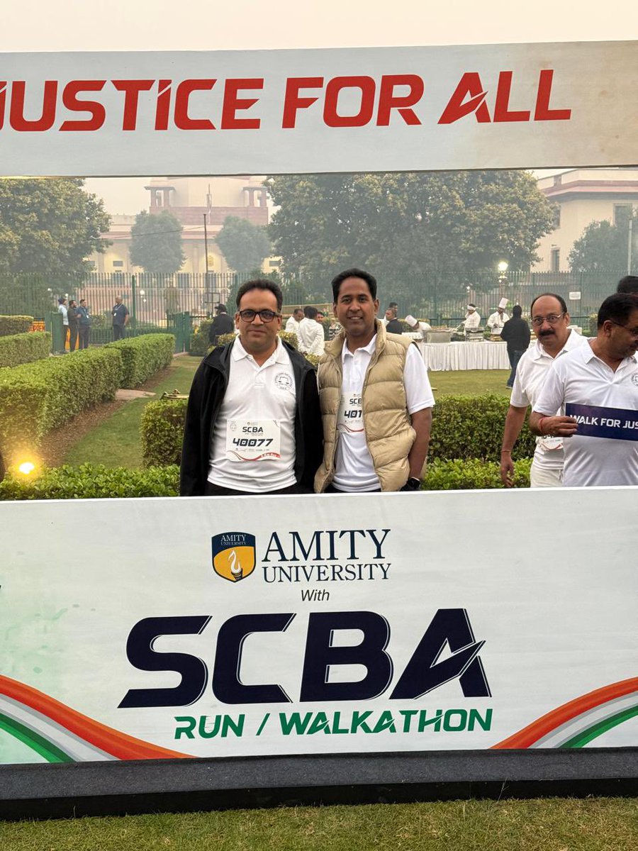 yatinder9's tweet photo. Supreme Court Bar Association organised #justiceforall marathon on #Sunday (09/11/2025) at India Gate.

#SupremeCourt #scba https://t.co/tvZJ9J3ezY