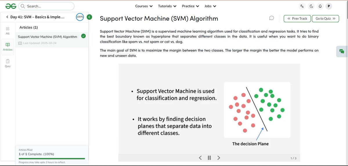 PushpakJaiswal_'s tweet image. @geeksforgeeks 
Day-125
SVM - Basics and Implementation
geeksforgeeks.org/batch/ds-16
#nationskillup #skillupwithgfg #geeksforgeeks