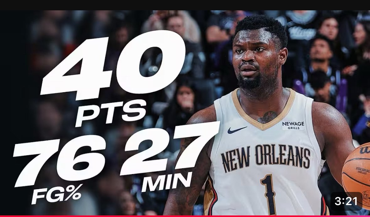 Pels fan saying Zion trash like he haven’t been doing things like this numerous times 🤦‍♂️