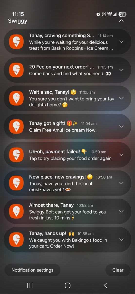 _tanay01_'s tweet photo. @Swiggy can we stop please 😭 https://t.co/t6ibGKtwqx