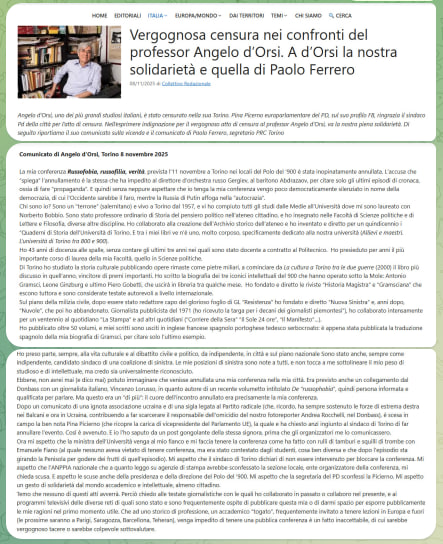 francotaratufo2's tweet photo. La conferenza stampa su Russia e russofobia ci sarà.
La richiesta di censura partita da #PinaFantozzi non è andata a buon fine che se l'è presa #intercooler!
Da notizie di @DonbassItalia (Vincenzo Lorusso) la #conferenza del prof. D'Orsi si terrà.
https://t.co/b0XnktlIwH https://t.co/gW6FV2sc6C