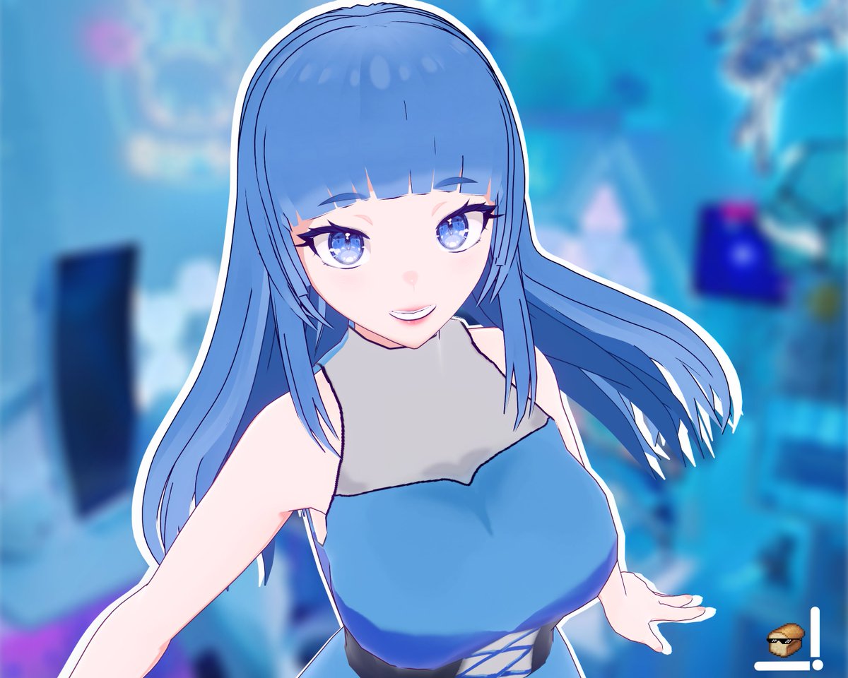 PanWo341's tweet photo. Modelo rápido de la streamer @ParaKeet92  hecho 100% en VRoid Studio

- Pan🍞
#Vtuber #VRoid #smallartist https://t.co/9Bd8PUMeWy