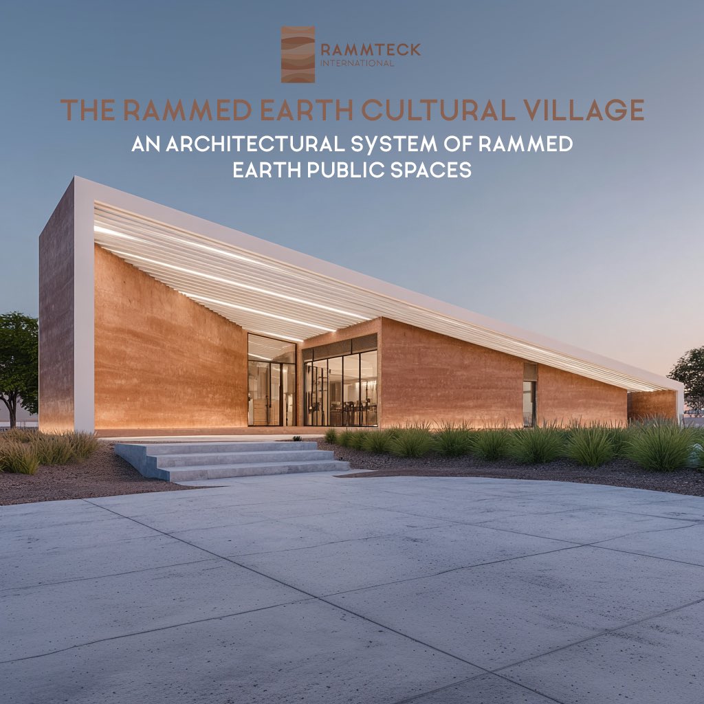 RAMMTECK's tweet image. The main library by Rammteck International rises with calm authority, its rammed earth walls grounding the design while white rooflines create elegant contemporary silhouettes.
 
Rammteck.com
 
#eartharchitecture #sustainableconstruction #sustainablearchitecture