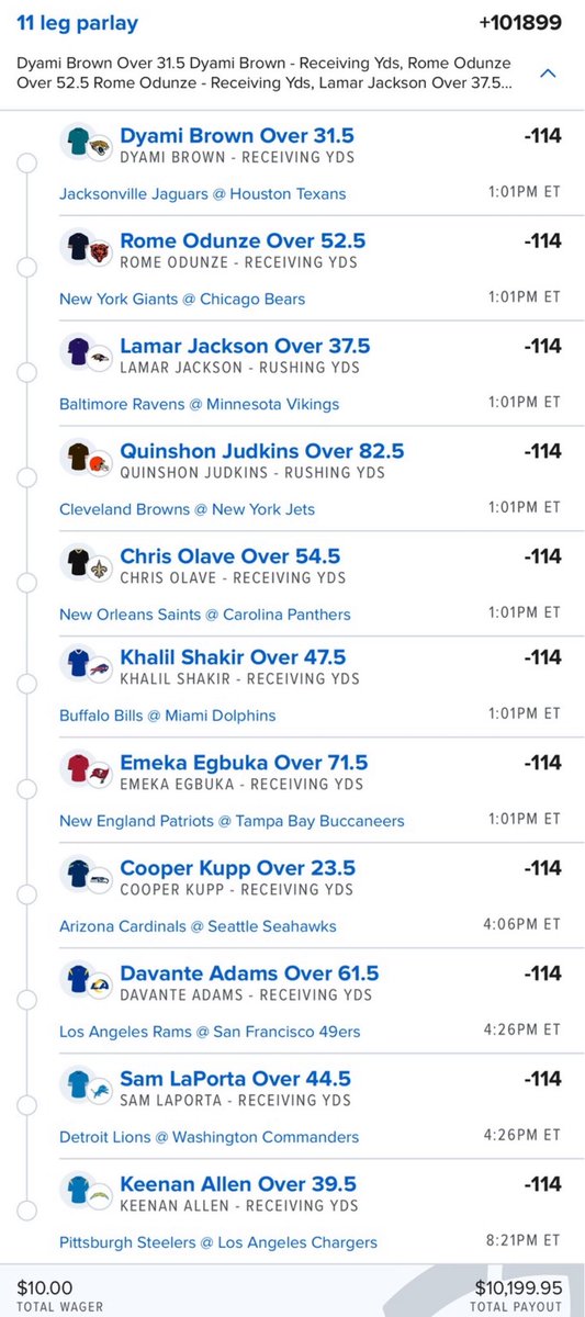talkbets101's tweet photo. Let’s all make $10,000 watching the NFL! https://t.co/NOMgBEzIRv