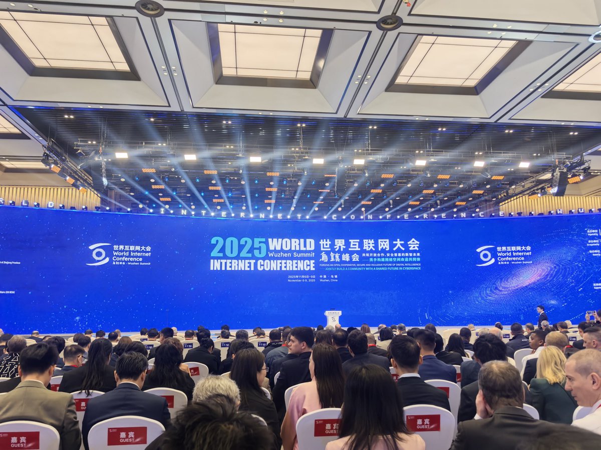Honoured to be back at the World Internet Conference (WIC - <a href="/wicinternet/">World Internet Conference</a>) in Wuzhen, China, for the third year in a row. It’s inspiring to see leaders, experts, and innovators come together to discuss the future of the internet. 1/9