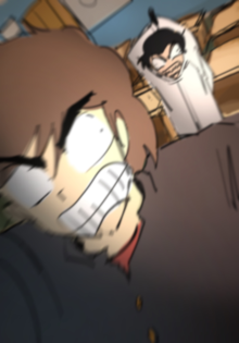 KanEstranged's tweet image. "I PISSED OFF THIS SNOB AND HE WANTS TO STAB ME WITH A KATANA" #uruseiyatsura