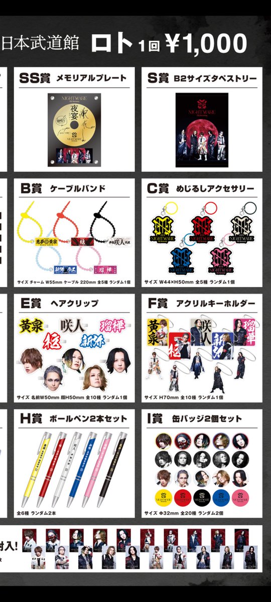 NIGHTMARE ナイトメア 咲人 アクスタセット 武道館 夜宴 ナイトメア 咲