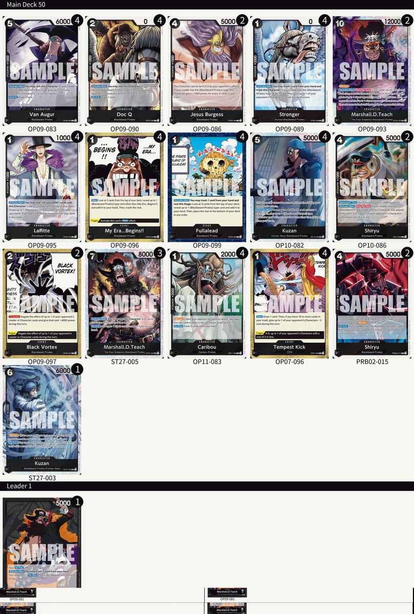 Somehow ended 9-0 at the <a href="/CoreTCG/">CoreTCG</a> OP regional in San Diego Day 1 with Blackbeard, first day playing the deck this format 😅

Time to win a serial tomorrow I guess