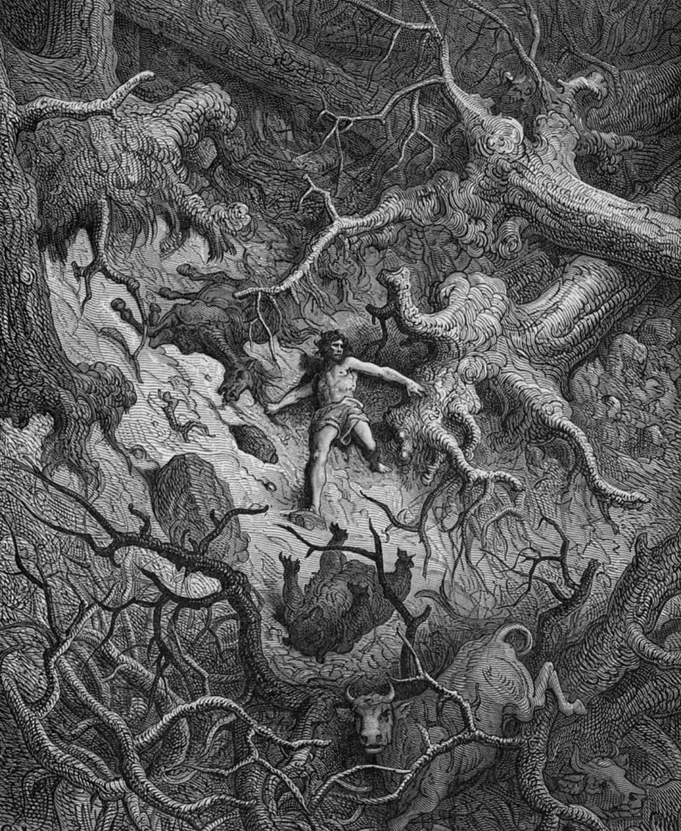 Orland (de l'"Orlando furioso" de Ludovico Ariosto) embogeix. Un moment altíssim de la literatura universal. I un fragment de la titànica i poc recordada traducció de Bonaventura Vallespinosa.

Il·lustració, naturalment, de Doré.

anostrats.cat/?p=3136