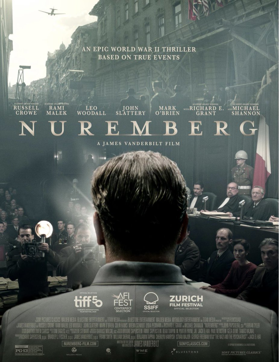 Veritasity1's tweet image. The cartoonish “Nuremberg” literally replays LONG-DEBUNKED US PROPAGANDA WW2 HOAX FILMS  used by Allied Powers to claim that “400 bodies were burned a day in gas chambers” at German camps. Yet another ‘Hollywood Hoax-ocaust’ Film! Read TheHolocaustNarrative by @EMichaelJones1 for…