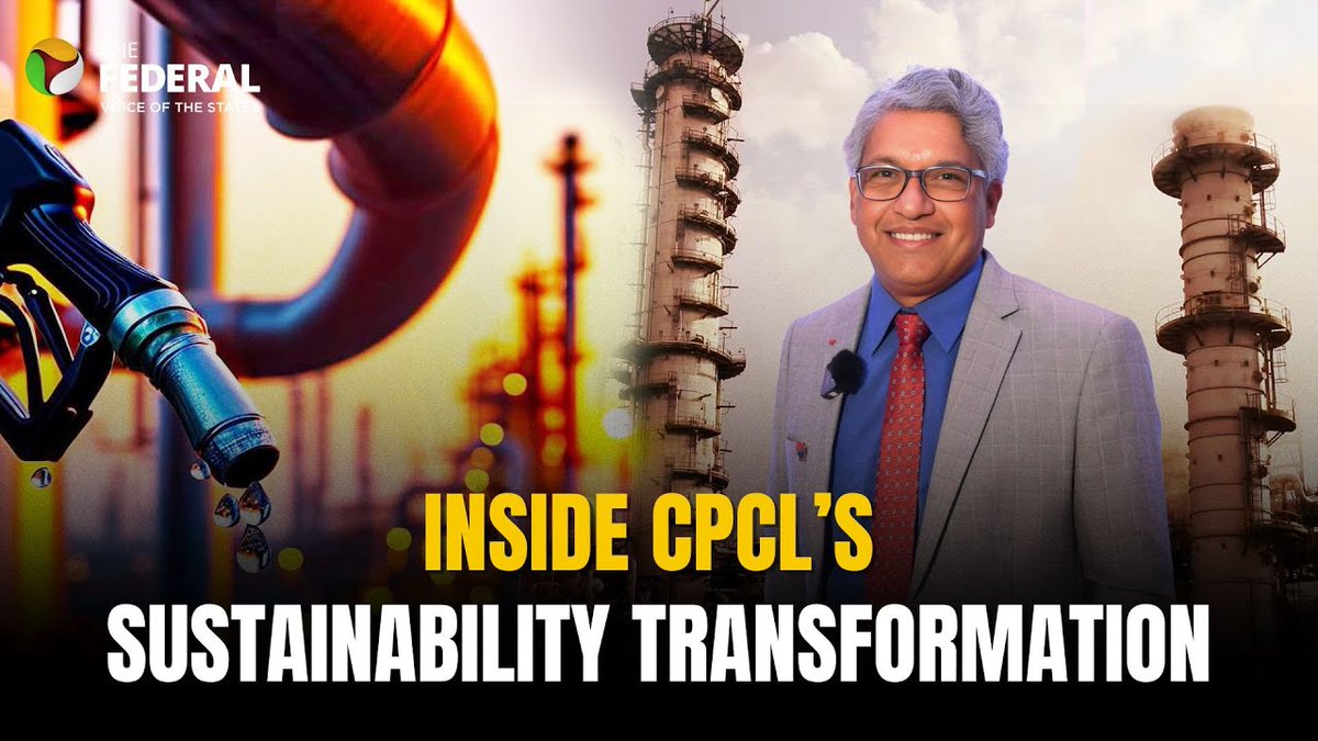 TheFederal_News's tweet photo. How does CPCL plan to meet the net-zero-emission target by 2046? MD H Shankar reveals
WATCH | https://t.co/RoMBiOaQCO
For more such videos, subscribe: https://t.co/k4O5y3umIZ
#CPCL #NetZeroEmission #Environment #Sustainability https://t.co/HDy2w5FY7f