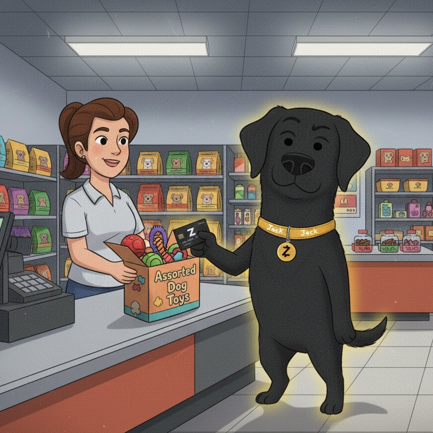 JACKJACKonsol's tweet photo. Jack Jack prefers to keep his dog toy purchases private. 

$JACKJACK https://t.co/Z1GPqdGmYo