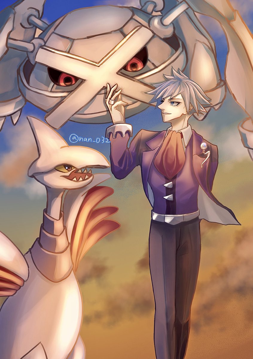 nan_032's tweet image. ツワブキダイゴさんとポケモンたち◓⃙⁣ 

#pokemonfanart #Stevenstone #ツワブキ・ダイゴ
