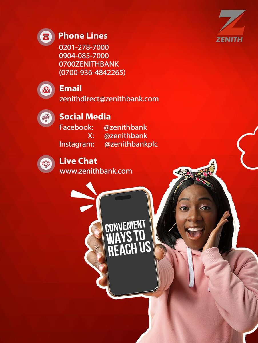 Zenith Bank tweet media