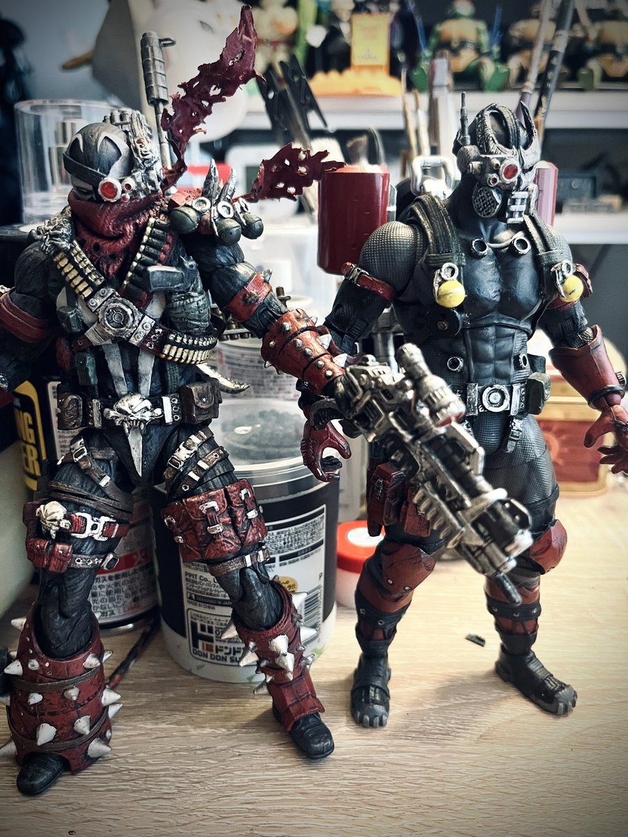 charo93953259's tweet photo. 未完のスポーンたち。
でもあとちょいな気がしてる。

#mcfarlanetoys #spawn #figure #スポーン #spawnfigures #アメトイカスタム https://t.co/Y561hPKeVx