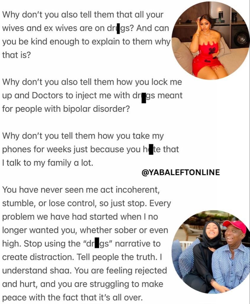 yabaleftonline's tweet photo. “Fine, I did drūgs, so what? Is that even the issue between us? — Regina Daniels replies Ned Nwoko https://t.co/k94zYfmX3B