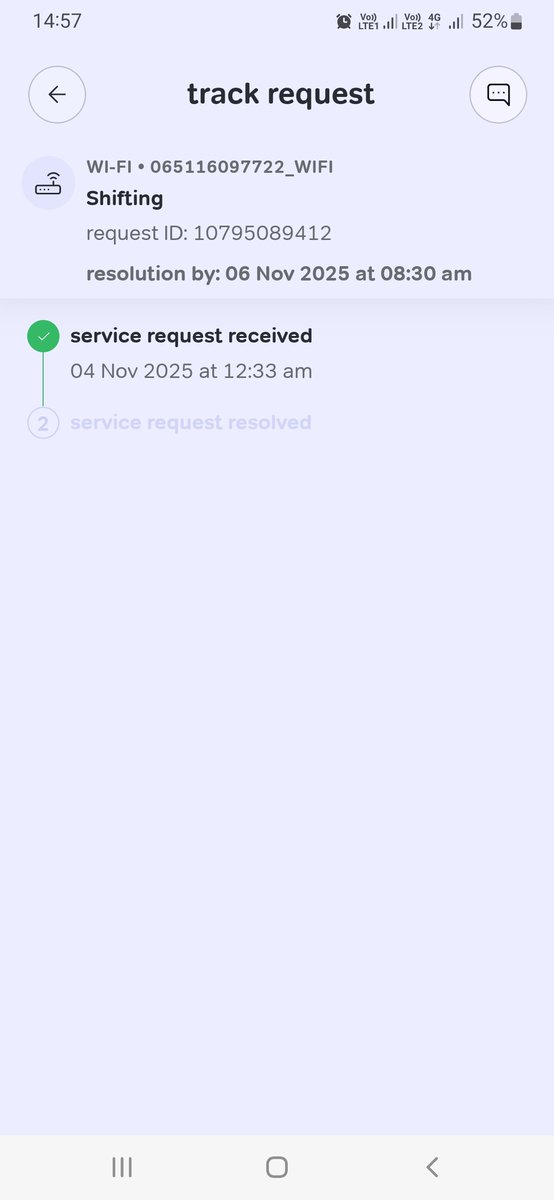 RaushaP's tweet photo. Raised @airtelindia  shifting request on Oct 4 after moving. Still unresolved. @Airtel_Presence  falsely claims I missed their call—no such call received. Stop lying &amp; resolve immediately. #AirtelFail #CustomerRights https://t.co/TFW8Wpmka7