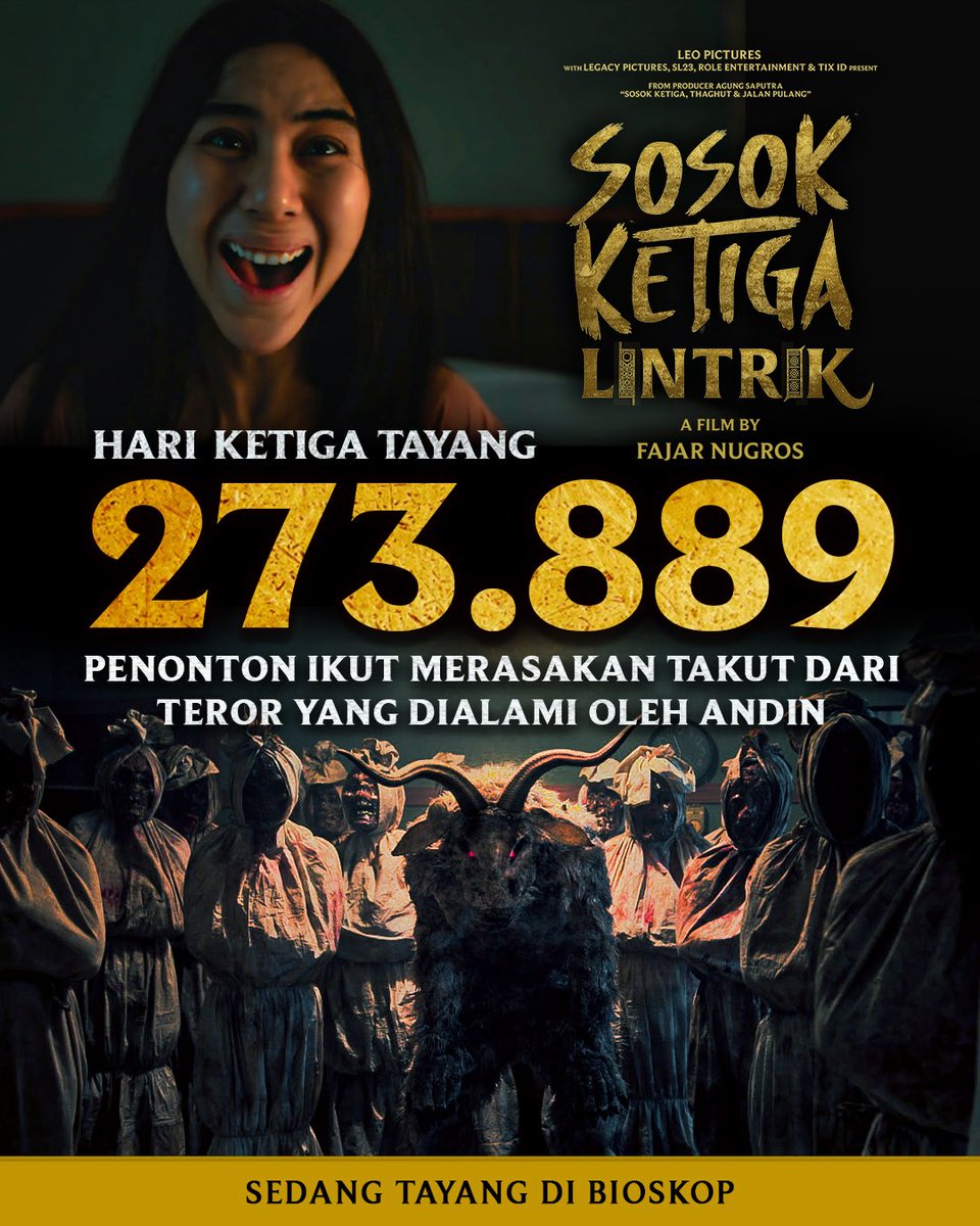Teror itu masih belum berhenti, ayo bantu selamatkan Andin dari “kiriman” si pemilik kutek merah di bioskop‼️

Film Sosok Ketiga Lintrik SEDANG TAYANG di bioskop. Beli tiketnya sekarang.

#SosokKetigaLintrik #FilmSosokKetigaLintrik #LeoPictures #Horror