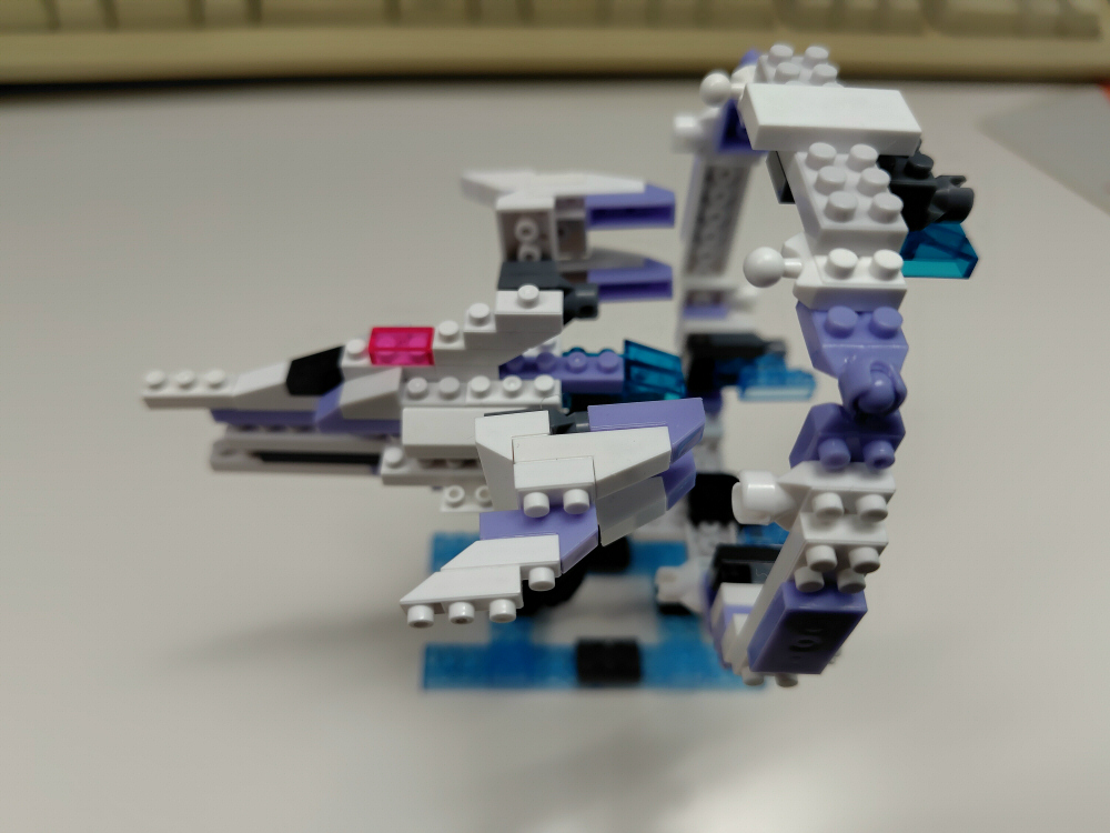 Ether_Valkyrie's tweet photo. 斜めパーツの再現が難しいドレイナス（一部あきらめました）。 #DRAINUS  #プチブロック https://t.co/ir8KD8tTP8