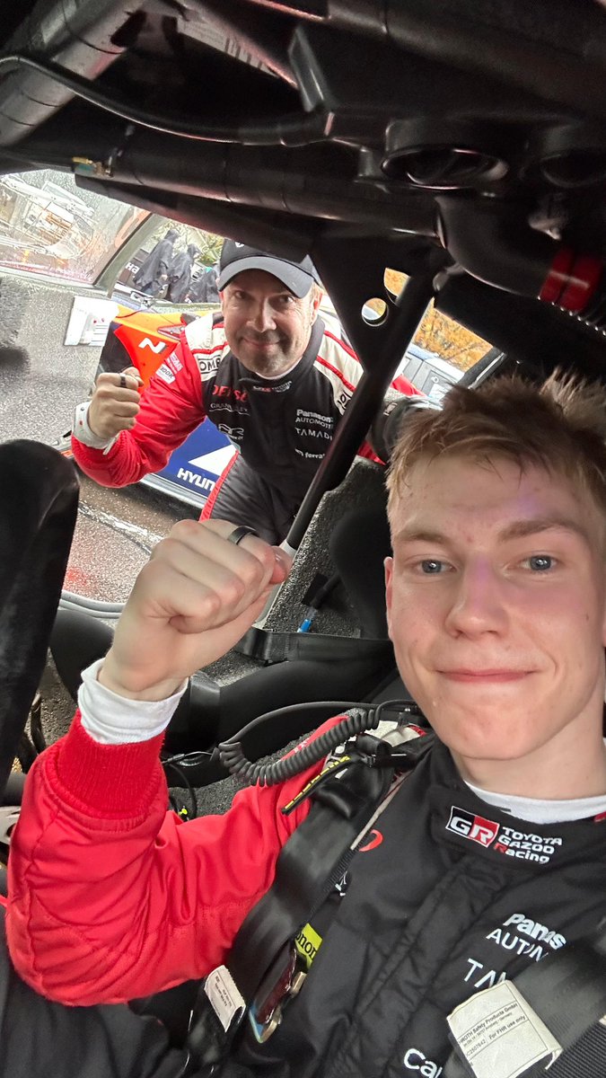 P3 = First Rally1 podium! 🤩
Huge thanks to the team for a great car, and to all our partners and everyone close to us for the support.
Really special to get this result here in Japan, the team’s home base.
ありがとう 🇯🇵

#WRC #RallyJapan