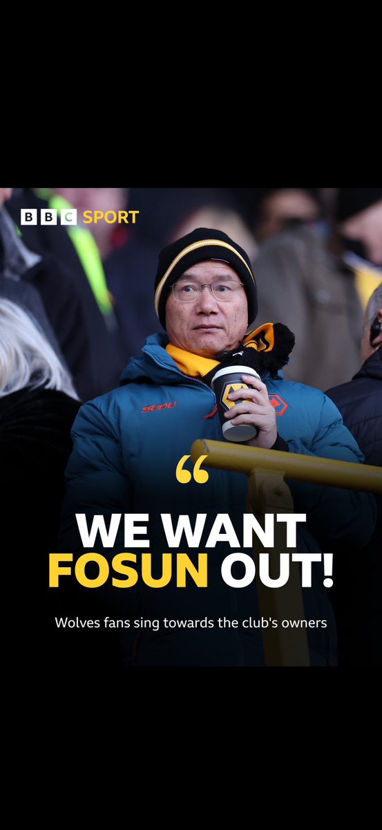 sansofewolf's tweet image. We are in the most almighty crap @Wolves , all we can ask from Rob and his team is to show some passion and regain some pride , and o yes @Fosun_Intl please leave .