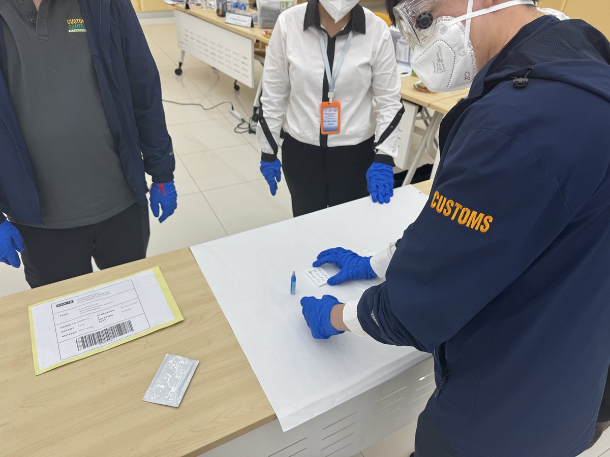 AlexPiecyk's tweet image. Supporting our partner @WCO_OMD by providing advanced training for 🇹🇭@thaicustoms on intelligence exchange &amp;amp; risk profiling via @INCB_GRIDS #targeting tools &amp;amp; safe interdiction practices 🎯 #NPS &amp;amp; #opioids through the Synthetic Drugs Detection Project - Mail Channel Initiative