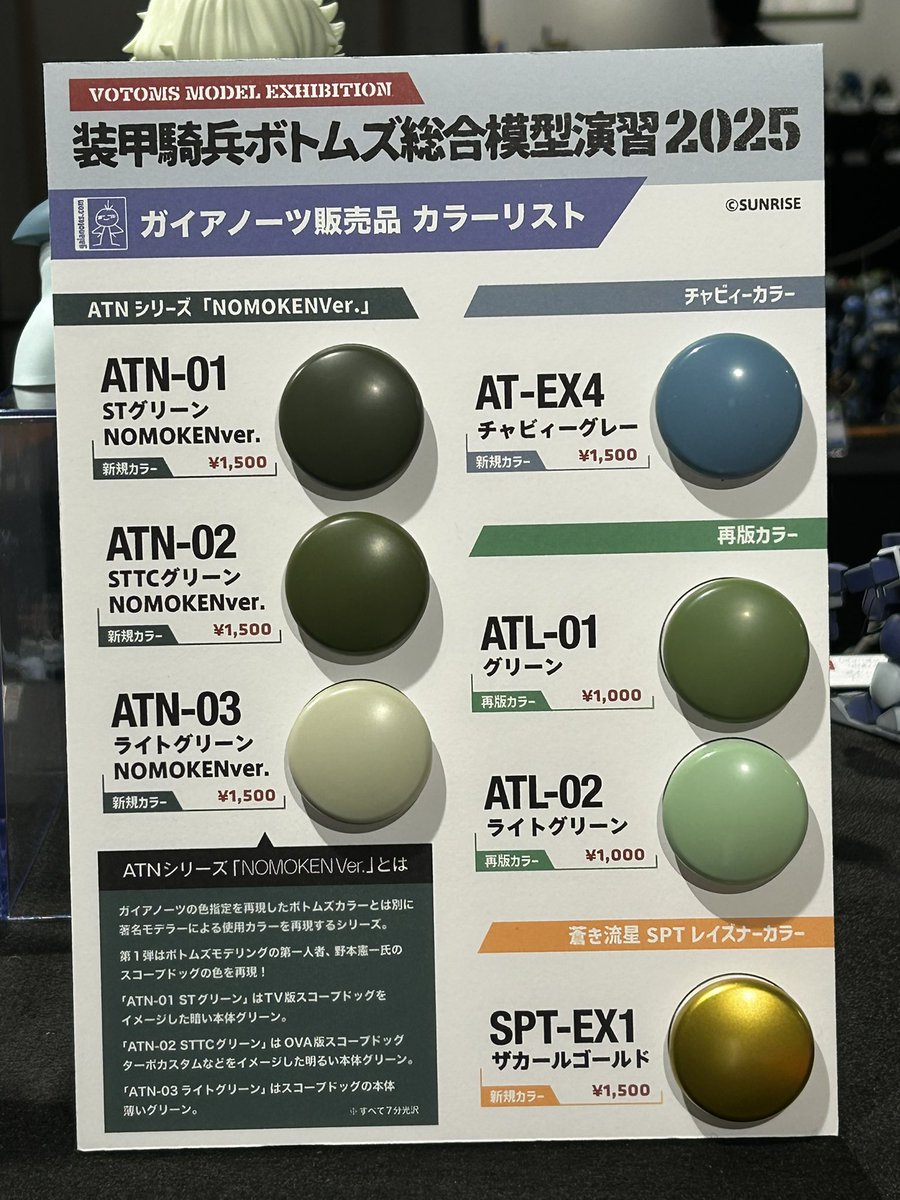 ガイアノーツの新シリーズ、ボトムズカラーのNOMOKEN ver.カラー。これ