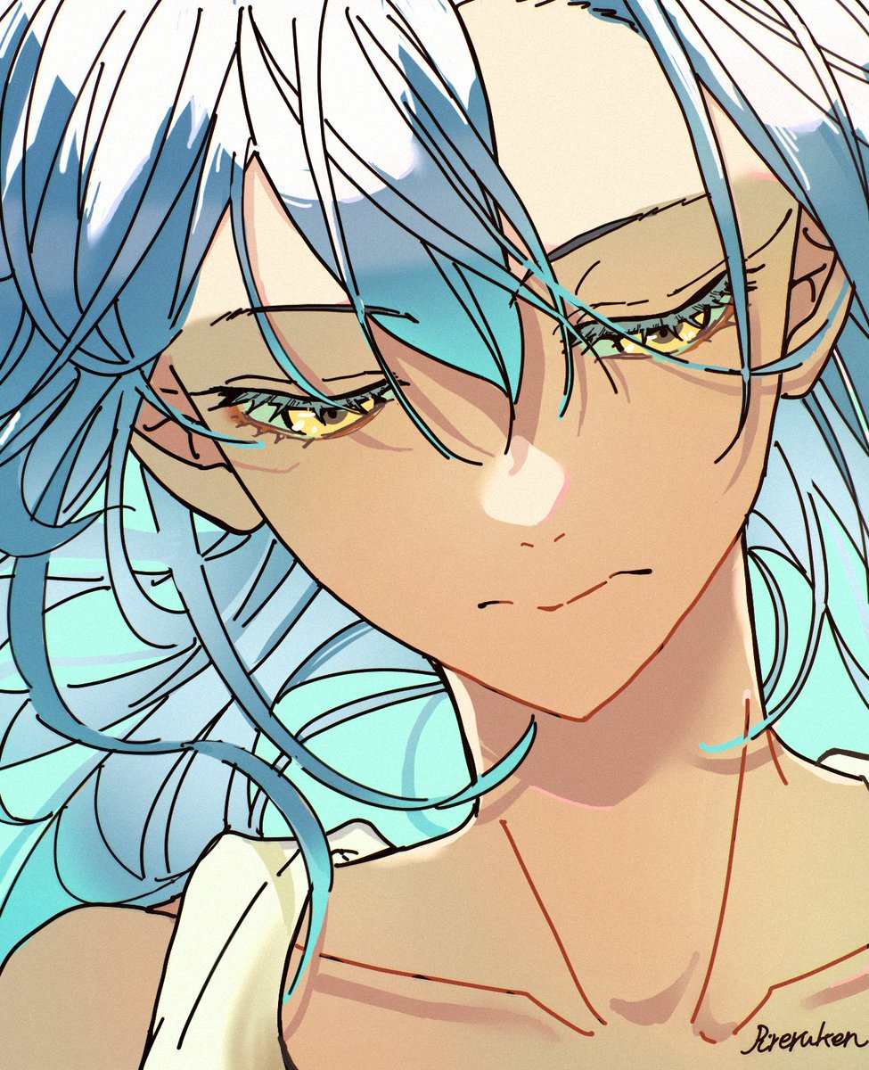 『青い彼女』
#赤尾リオン