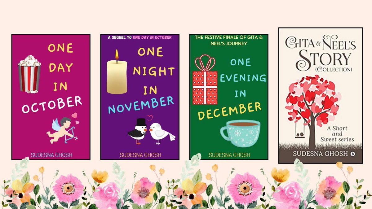 sudesna_ghosh's tweet photo. ❤️One Day in October, One Night in November & One Evening in December in ONE #paperback❤️
https://t.co/XOg5laFHbP
https://t.co/k8izoiRKmL
https://t.co/1MOvV3Xa6D
#shortstories #romancereads #romancebooks #series #NotionPress https://t.co/pZF1so7rMR