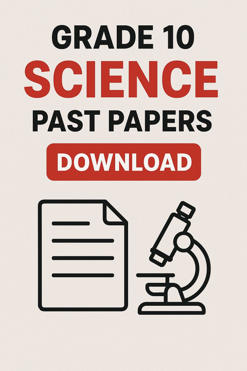 ExamsReminder3's tweet photo. Prepare for Grade 10 Science exams like a pro! 

Download past papers to practice and ace your tests. Free and easy access here:
https://t.co/G0V2OZOHbC

#ExamPrep #Grade10Science #StudentResources #PastPapers https://t.co/rpC6lbk4st