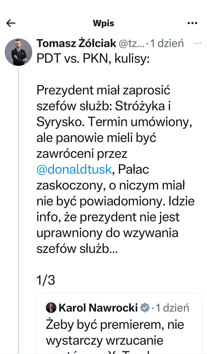 Nic nowego, <a href="/tzolciak/">Tomasz Żółciak</a> znowu dezinformuje i daje - jak z jedzeniem robaków - paliwo uzurpatorskiej i nienawistnej prawicy.