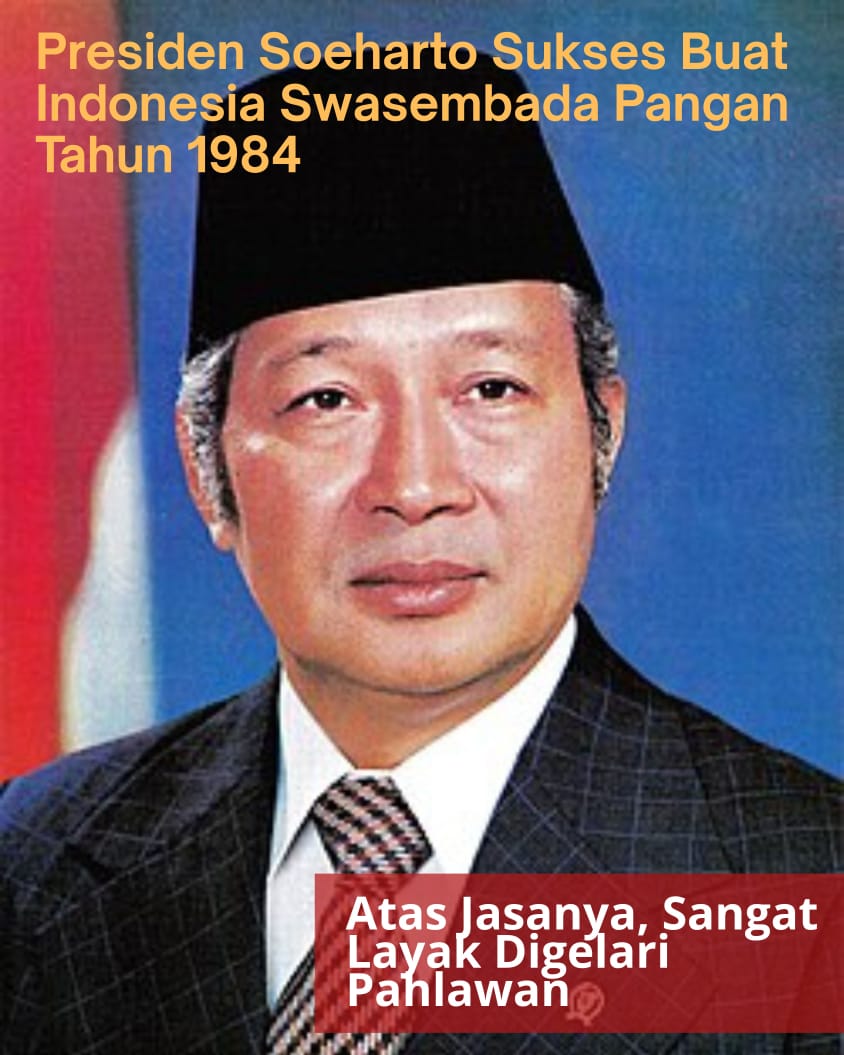 Soeharto telah memberikan yang terbaik untuk Indonesia sehingga beliau layak sebutan sebagai pahlawan Nasional untuk Penghargaan Negara
