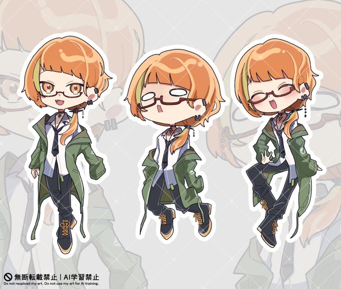 比谷やっこ 様(@ Hiyayakko_VT)からのご依頼でSDイラストを描かせて頂きました～～👆👆かっこかわいく仕上げさせていただきました! 