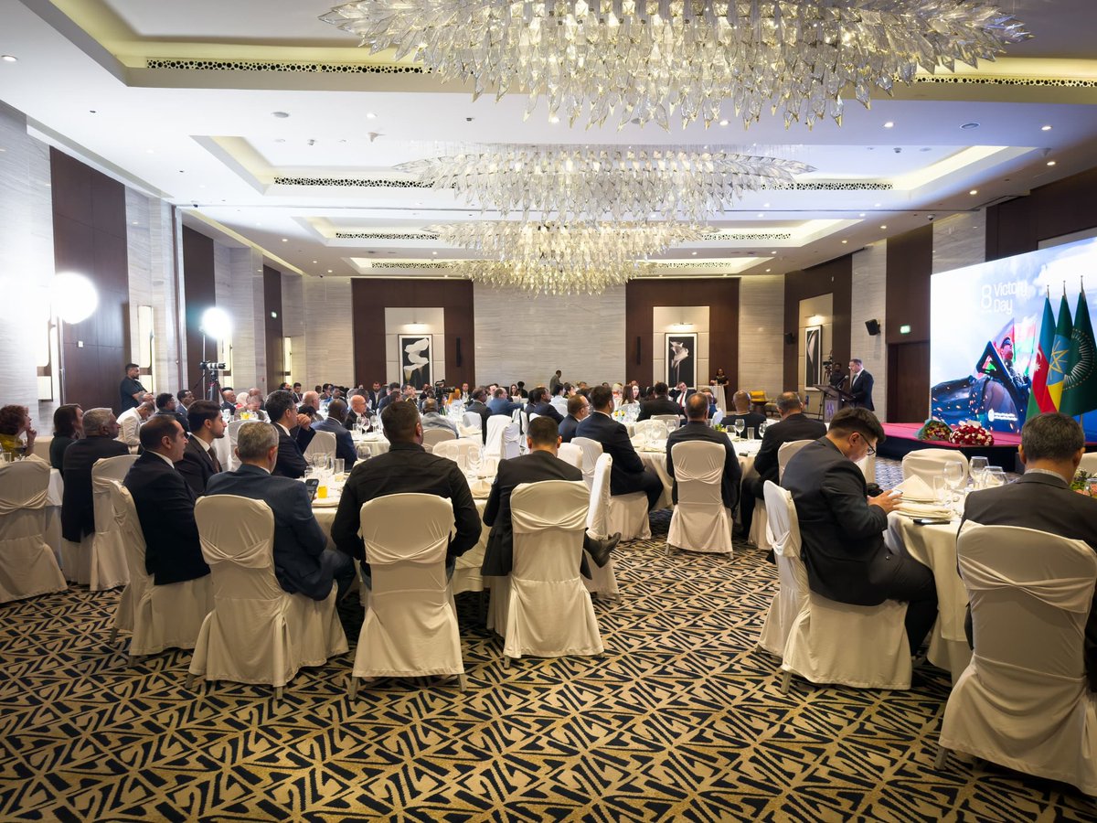 Profoundly honoured to host a reception in Addis Ababa marking the 5th Anniversary of 8 November – Victory Day of the Republic of Azerbaijan. 🇦🇿

Happy Victory Day, #Azerbaijan!