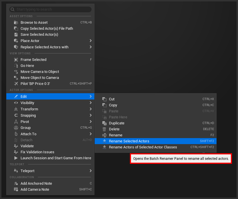 🎯 UEFN Tip #8:

Isn't it just the worst having to manually rename a bunch of actors?

Well I have just the thing for you!  With "Batch Rename" You can easily change a large selection of actors all at the same time!

#UEFN #FortniteCreative 🔥