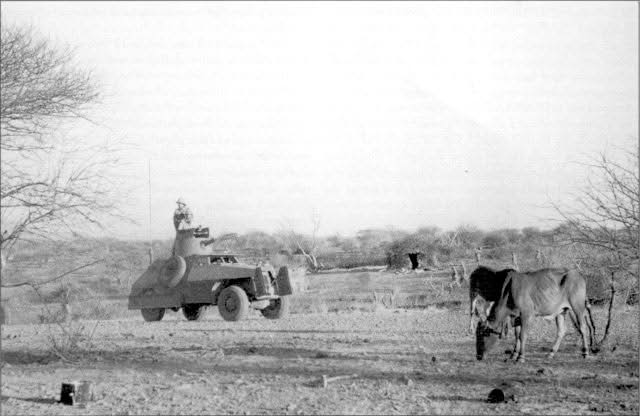 South African Armoured Car at El Gumu.