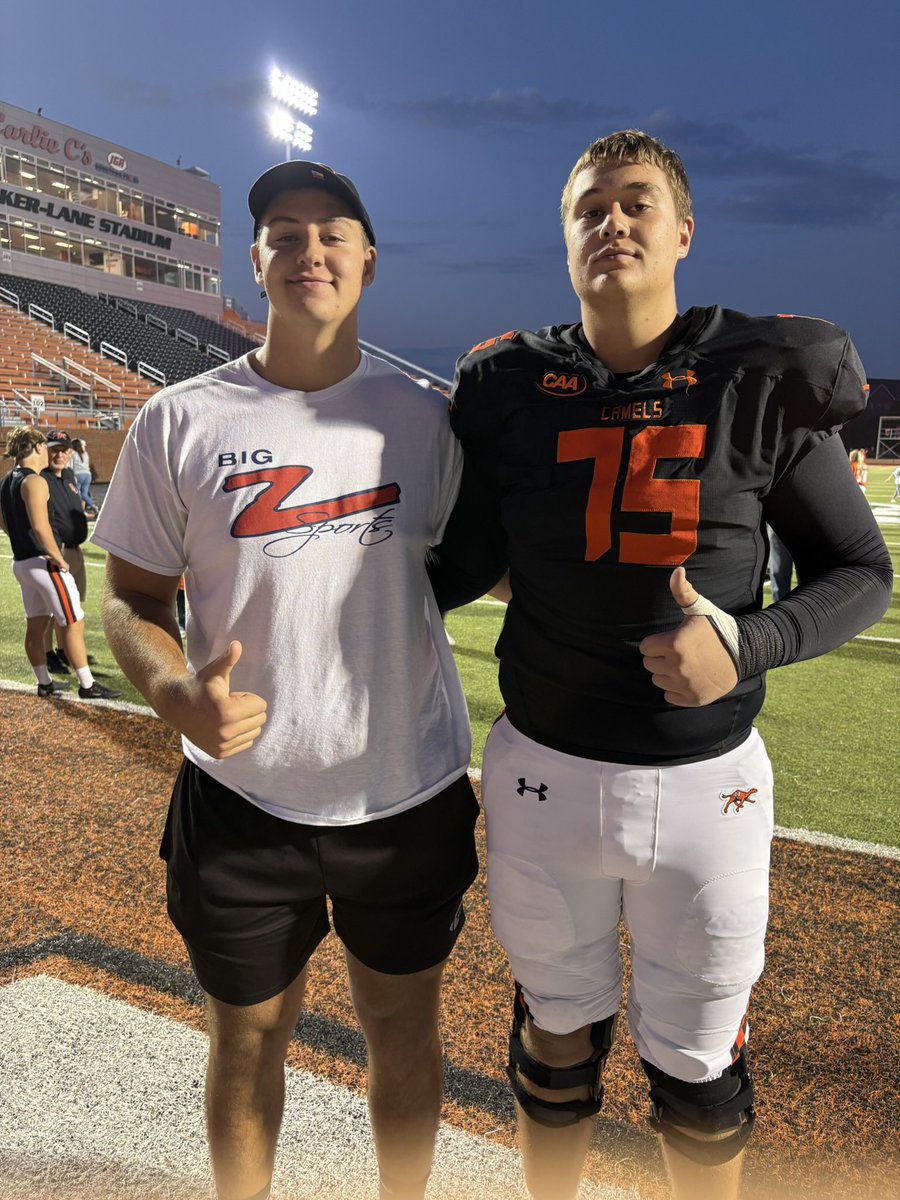 With <a href="/Bencongdon58/">Ben Congdon</a> HS season complete, he was able to take in his big bro, <a href="/DylanCongdon75/">Dylan Congdon</a> game in NC for the Camels 🐪.
Perhaps the only time he’ll watch his brother play in person, so thankful Dylan was able to hit the field this weekend.