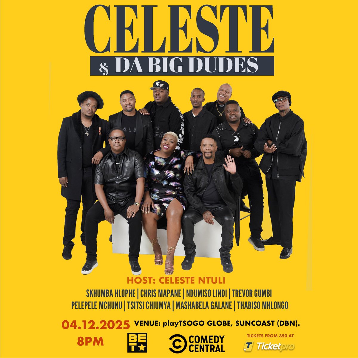 DURBAN 04 DECEMBER SUN COAST! 
Tickets <a href="/TicketProSA/">Ticketpro</a>