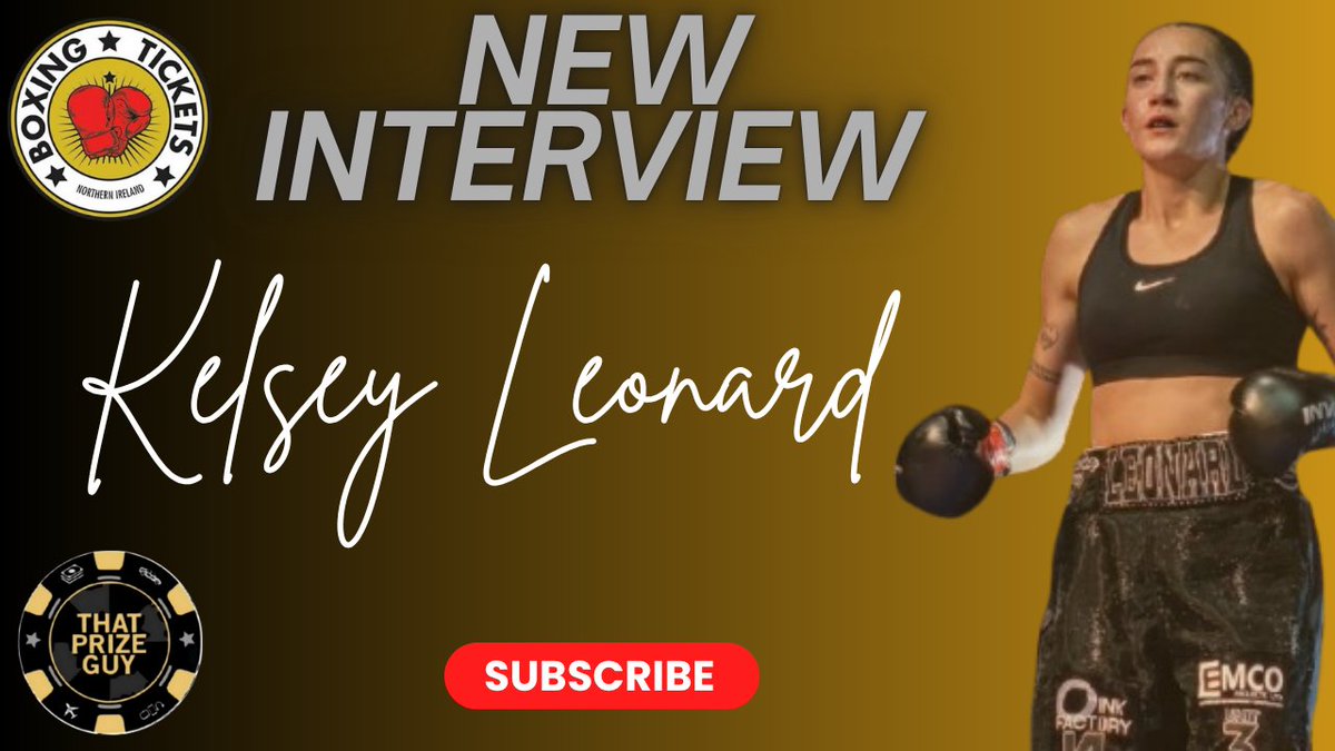 🚨 New Interview 🚨
In association with <a href="/ThatPrizeGuy/">That Prize Guy</a> 

Kelsey Leonard 🗣
The goal now is to get on big cards &amp; big fights taking it step by step !

Watch the full interview here ⬇️ 
youtu.be/RRNWvBVvWZM?si…