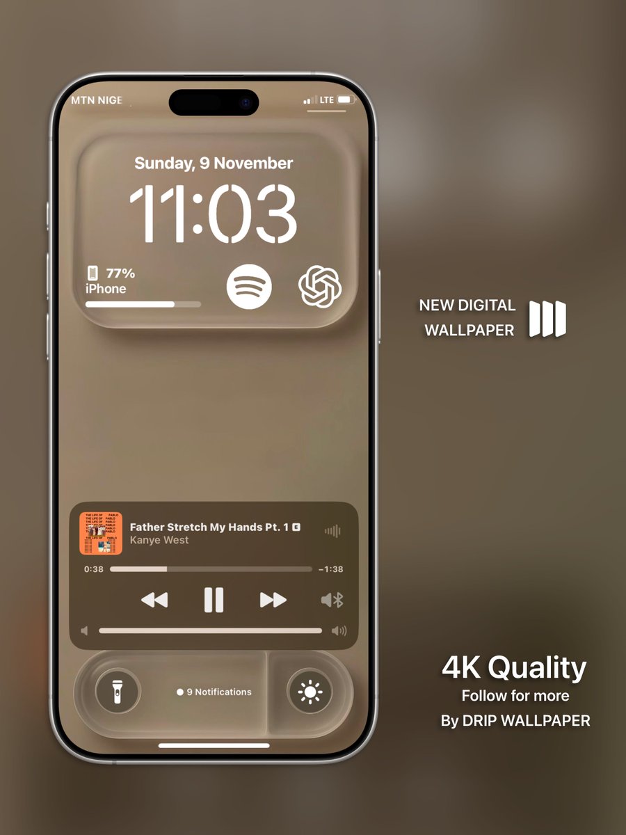 DripWallpaper's tweet image. The subtle beauty of frosted glass and minimalism.