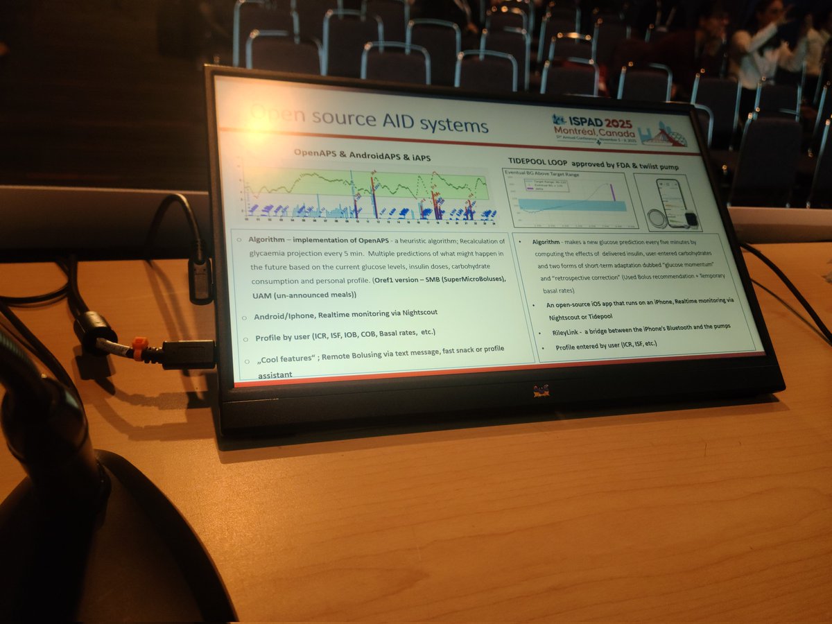 tinodzikiti's tweet image. Open-source vs FDA-approved AID: Both predict glucose every 5 mins, adapt to carbs &amp;amp; insulin, and let users fine-tune profiles. OpenAPS/AndroidAPS empower DIY customization; Tidepool Loop brings regulation and safety. Choice = autonomy vs oversight. #T1D #AID #dedoc #ISPAD2025