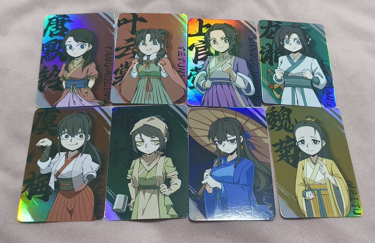 #活俠傳 #활협전 #活侠传 
诸君好，两个月前印了一些8女主镭射圆角小闪卡如今到货，大陆在微店同名店铺上架，台湾在网络通贩管道枫林馆上架预售
<a href="/fanhouse2017/">楓林館</a>
不限量预购，如图所示每包8张，一包含8个女主各一款。预购网页如下：
fanhouse2017.net/products/legen…
提前感谢关照