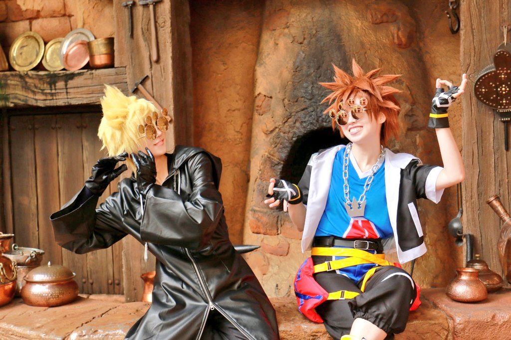 仲良くアグラバーを満喫するソラロク😎✨️

仲良しロクサス→<a href="/_yuzur1ha/">ゆずりは💤</a> 
#KH仮装 #Dハロ仮装2025