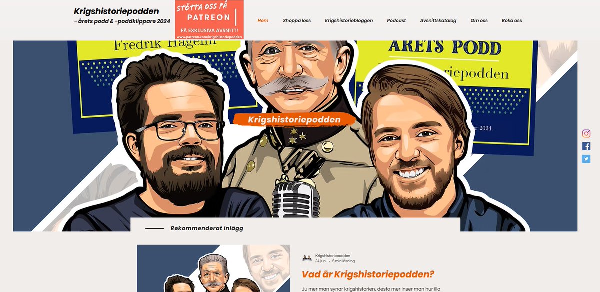 Nytt på länksidan:
* Krigshistoriepodden
svenskhistoria.se/lankar/ #svhist