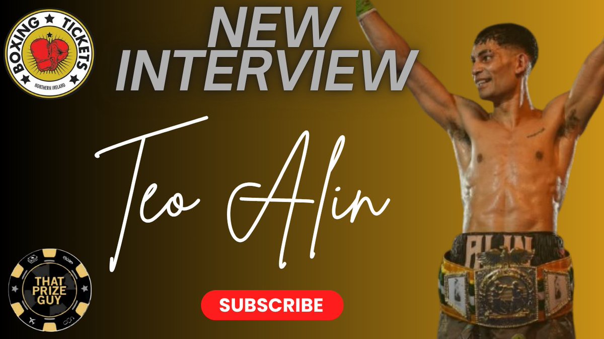 🚨 New Interview 🚨
In association with <a href="/ThatPrizeGuy/">That Prize Guy</a> 

Teo Alin 🗣
I'm grateful for boxing, making me feel like part of the community, bigger things coming!

Watch the full interview here ⬇️ 
youtu.be/xFNJYhXLZPE?si…