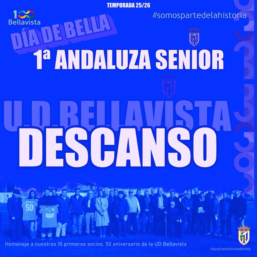 Descanso en Alcalá de Guadaíra!!!

🔵⚪ C.D. Alcalá 0-0 <a href="/UDBellavista75/">Unión Deportiva Bellavista</a>
💙

#SomosPartedelaHistoria
@Azulcomoformadevida