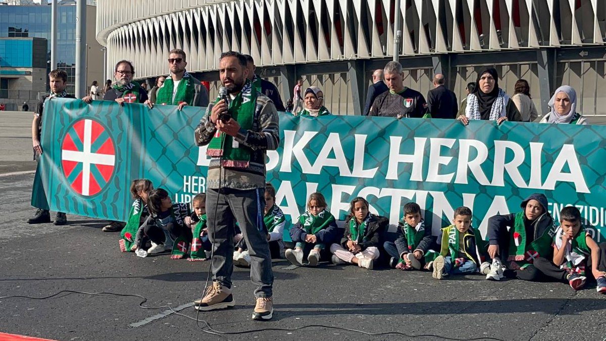 Gaur Euskal Herriko palestinar komunitateak larunbateko partidara joateko eta <a href="/GerPalesti2023/">Gernika-Palestina Herri Ekimena</a> eta <a href="/guerebai/">gu ere bai!</a>-rekin batera deitu dugun elkartasun martxan (Arriagatik 17:30ean) parte hartzeko deia egin du #HerriLibreBat
