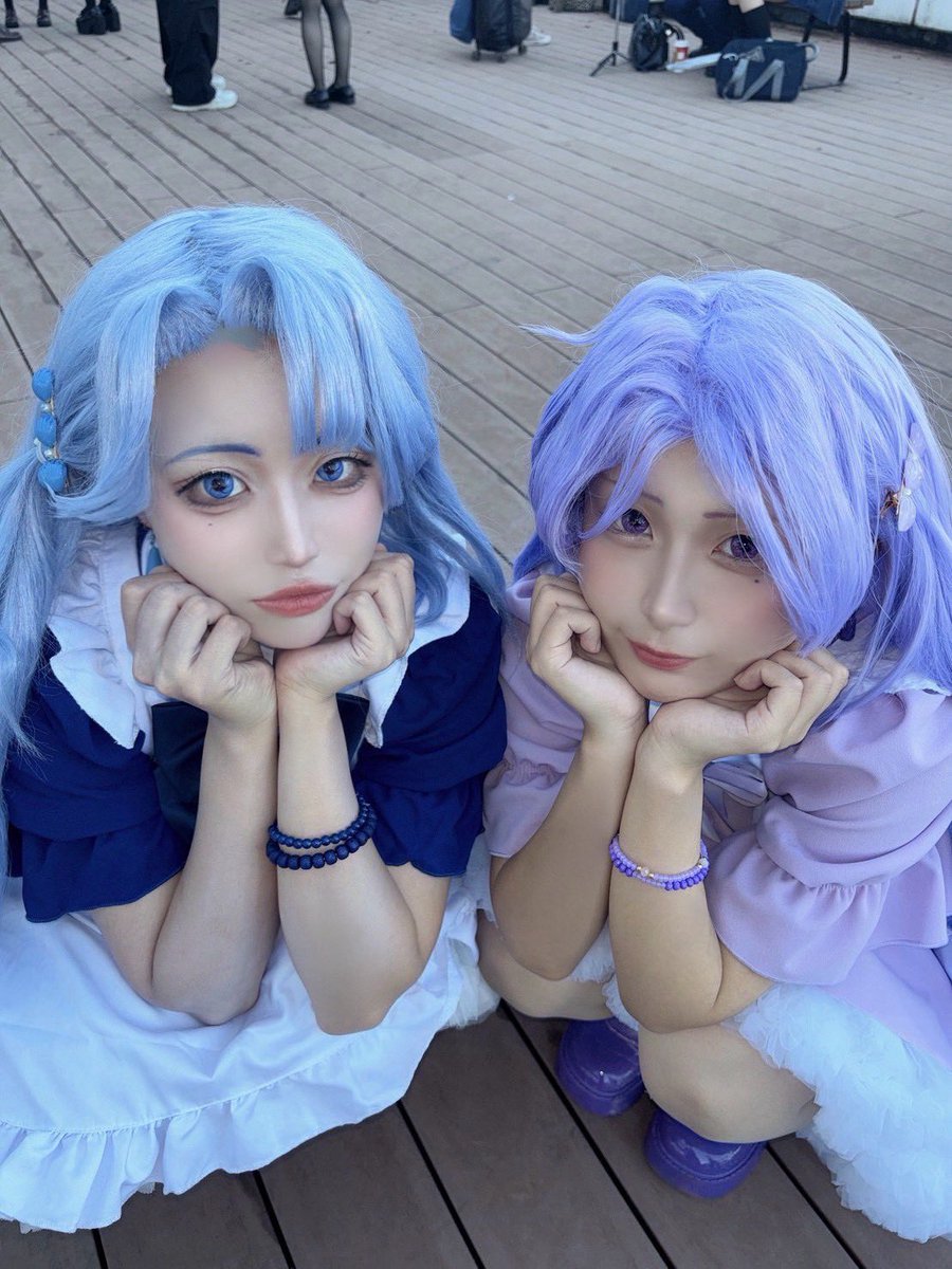 イベントお疲れ様です〜🙌🏻🙌🏻

ぴちぴちピッチ極海姉妹、かれんとノエルでいました~🧜‍♀️
初ｺﾆｺｽ参加出来てよかったです🎀🎀💗
楽しかった〜〜〜〜💓💓

💟 モリナガさん
 #コニコスイオンモール高知