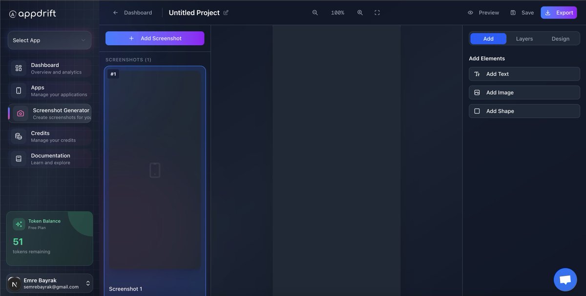 semrebayrak's tweet image. I am cooking something nowadays. A FREE screenshot preview builder for App Store and Google Play. You will be able to translate into all languages with one click. 

AppDrift will solve your all localization problems in unified platform.

#buildinpublic #saas #freetool #ai #aisaas…